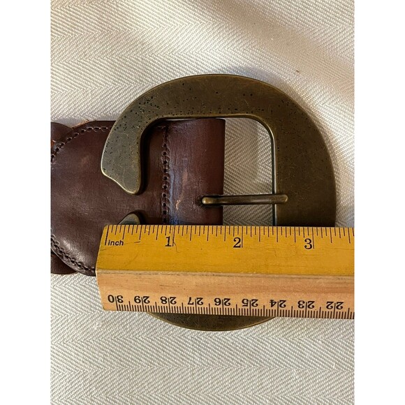 Linea Pelle BOHO Braided Leather With Statement Brass Belt‎ Buckle Small - Picture 5 of 7